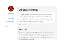 Desktop Screenshot of elftronix.com