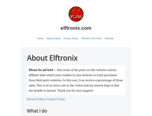 Tablet Screenshot of elftronix.com